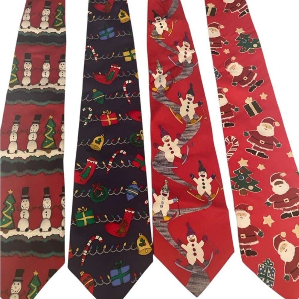 Save the Children Festive Christmas Ties Set of 4